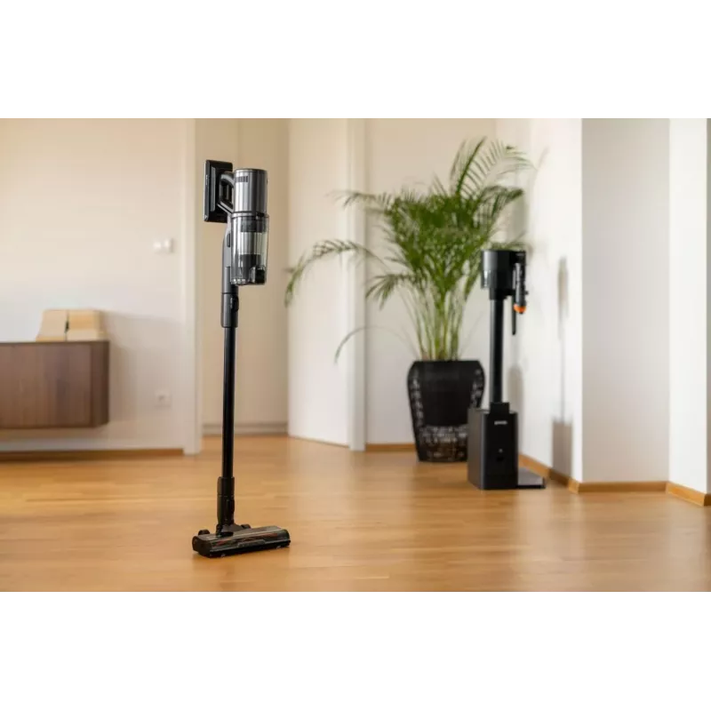 Aspirador vertical 2 em 1 Gorenje SVC296749NEBL a bateria seco HEPA sem saco 0,6 l 550 W antracite