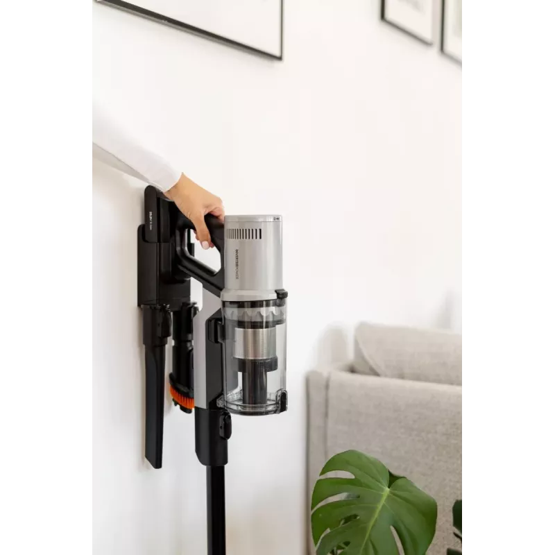 Aspirador vertical 2 em 1 Gorenje SVC259400NES bateria seco microfiltro sem saco 0,6 l 200 W prateado