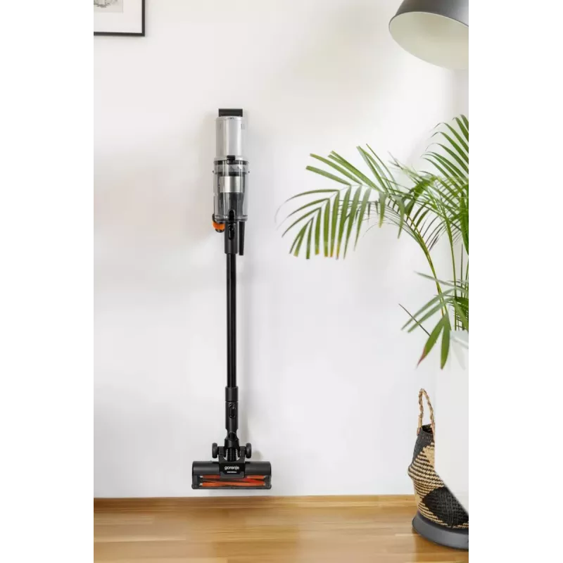 Aspirador vertical 2 em 1 Gorenje SVC259400NES bateria seco microfiltro sem saco 0,6 l 200 W prateado