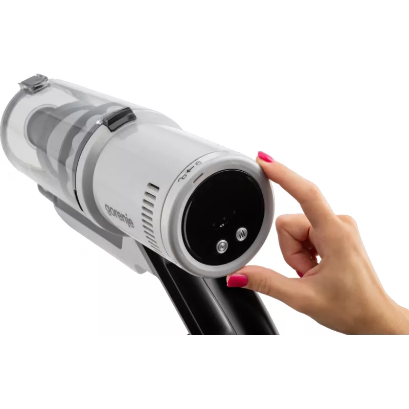 Aspirador vertical 2 em 1 Gorenje SVC259400NES bateria seco microfiltro sem saco 0,6 l 200 W prateado
