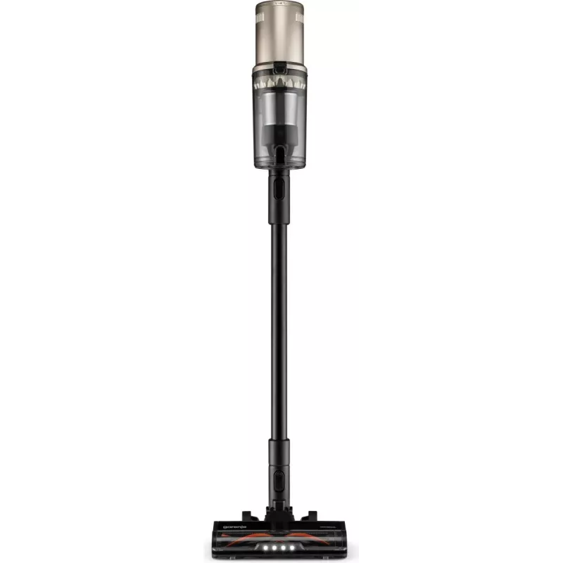 Aspirador vertical 2 em 1 Gorenje SVC259441NFGO bateria seco HEPA sem saco 0,6 l 350 W dourado