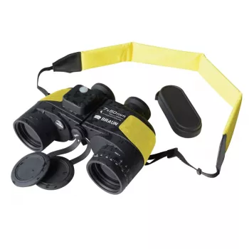 Binóculos marinhos Braun BaK-4 Porro preto, amarelo