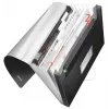 Pasta de concertina expansível Leitz PP, A4, polipropileno (PP), preto, 250 folhas, 80 g/m², 6 divisórias