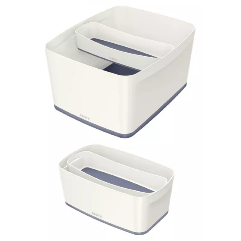 Caixa de arrumação Esselte 5258-10-01 retangular acrilonitrilo-butadieno-estireno (ABS) cinzento, branco
