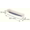 Caixa de arrumação Esselte 5258-10-01 retangular acrilonitrilo-butadieno-estireno (ABS) cinzento, branco