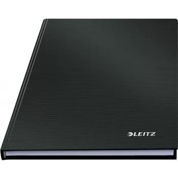 Caderno Leitz Solid capa dura A5 pautado 90 g 80 folhas, monocromático, preto, A5, 80 folhas, brilhante, 80 g/m²