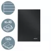 Caderno Leitz Solid capa dura A5 pautado 90 g 80 folhas, monocromático, preto, A5, 80 folhas, brilhante, 80 g/m²