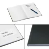 Caderno Leitz Solid capa dura A5 pautado 90 g 80 folhas, monocromático, preto, A5, 80 folhas, brilhante, 80 g/m²