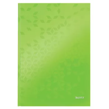 Caderno Leitz WOW A4 pautado com capa dura 90 g/80 folhas, padrão, verde, A4, 80 folhas, 80 g/m², papel pautado
