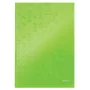 Caderno Leitz WOW A4 pautado com capa dura 90 g/80 folhas, padrão, verde, A4, 80 folhas, 80 g/m², papel pautado