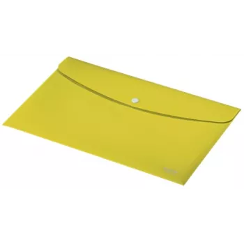 Pasta de documentos Leitz Recycle, pasta com bolsas, A4, polipropileno (PP), amarelo, horizontal, 60 folhas