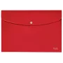 Pasta de documentos Leitz Recycle, pasta de envelope, A4, polipropileno (PP), vermelho, horizontal, 60 folhas