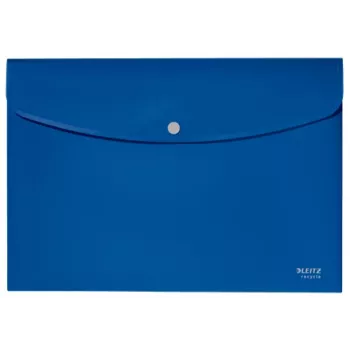 Pasta de documentos Leitz Recycle, pasta de envelope, A4, polipropileno (PP), azul, horizontal, 60 folhas