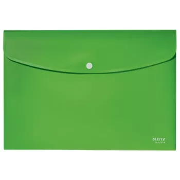 Pasta de documentos Leitz Recycle, pasta de aba, A4, polipropileno (PP), verde, horizontal, 60 folhas