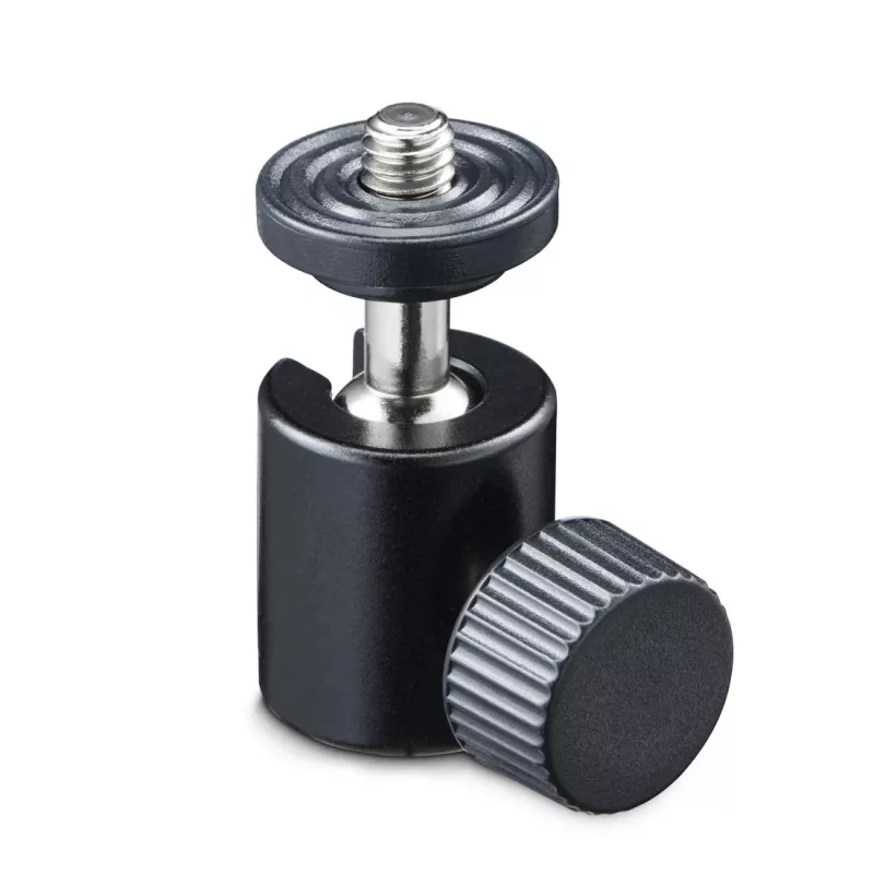 Cabeça esférica para tripé HAMA 00005000, rosca de 1/4 polegadas, 38 mm de altura, preto