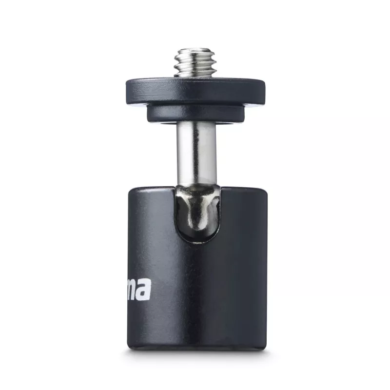 Cabeça esférica para tripé HAMA 00005000, rosca de 1/4 polegadas, 38 mm de altura, preto
