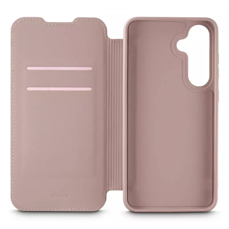 Capa tipo carteira Hama Fantastic Feel Galaxy A56 5G 17 cm 2 compartimentos para cartões nude