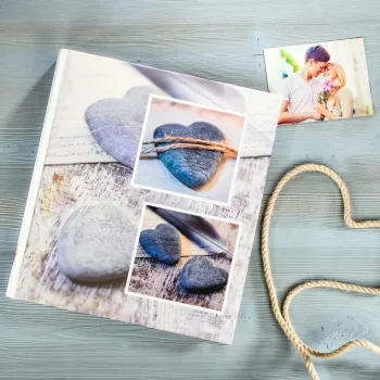 Álbum de fotografias Hama Catania cinzento 60 folhas encadernação adesiva