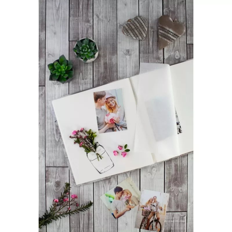 Álbum de fotografias Hama Catania cinzento 60 folhas encadernação adesiva