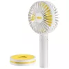 Ventilador de mão Unold Breezy 86610, branco/amarelo
