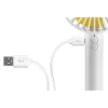 Ventilador de mão Unold Breezy 86610, branco/amarelo