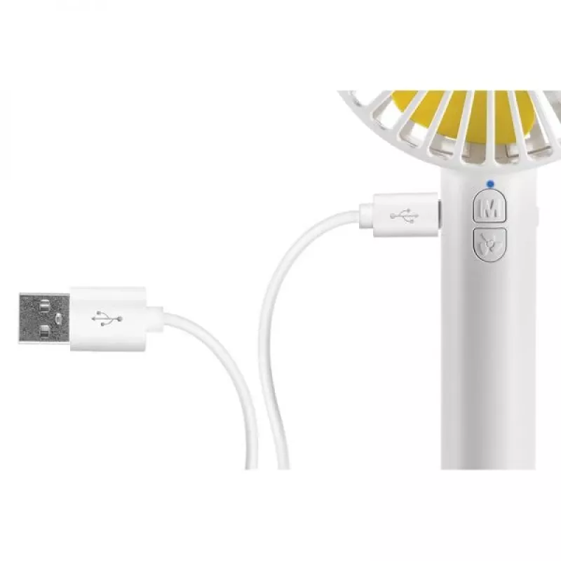 Ventilador de mão Unold Breezy 86610, branco/amarelo