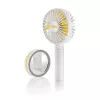 Ventilador de mão Unold Breezy 86610, branco/amarelo
