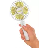 Ventilador de mão Unold Breezy 86610, branco/amarelo