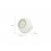 Ventilador pessoal compacto Unold Breezy Bowl 86670, creme