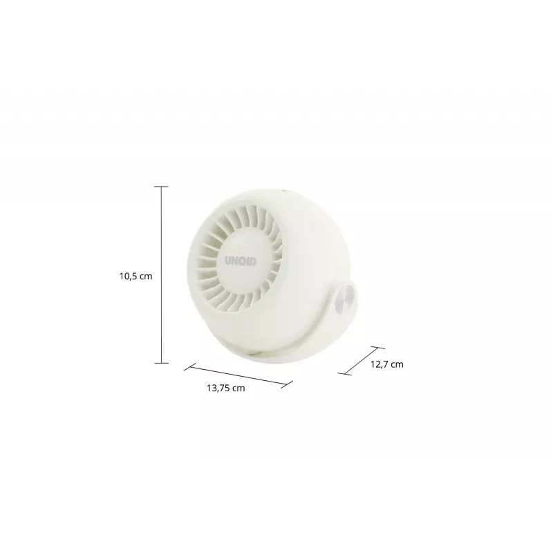 Ventilador pessoal compacto Unold Breezy Bowl 86670, creme