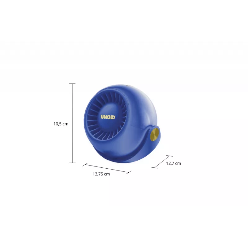Ventilador pessoal compacto Unold Breezy Bowl 86679, preto/azul
