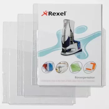 Bolsas Rexel Extraklasse com tampa frontal, 210 x 297 mm (A4), transparente, policloreto de vinilo, 0,18 mm, 220 mm, 318 mm