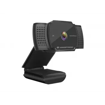 Webcam Conceptronic AMDIS 2K Super HD com autofoco e microfone