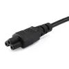 Cabo de alimentação de alta qualidade Equip, C5 para Schuko, 3,0m, 3 m, conector fêmea C5, CEE7/7, H05VV-F3G, 250 V, 2,5 A
