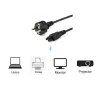 Cabo de alimentação de alta qualidade Equip, C5 para Schuko, 3,0m, 3 m, conector fêmea C5, CEE7/7, H05VV-F3G, 250 V, 2,5 A