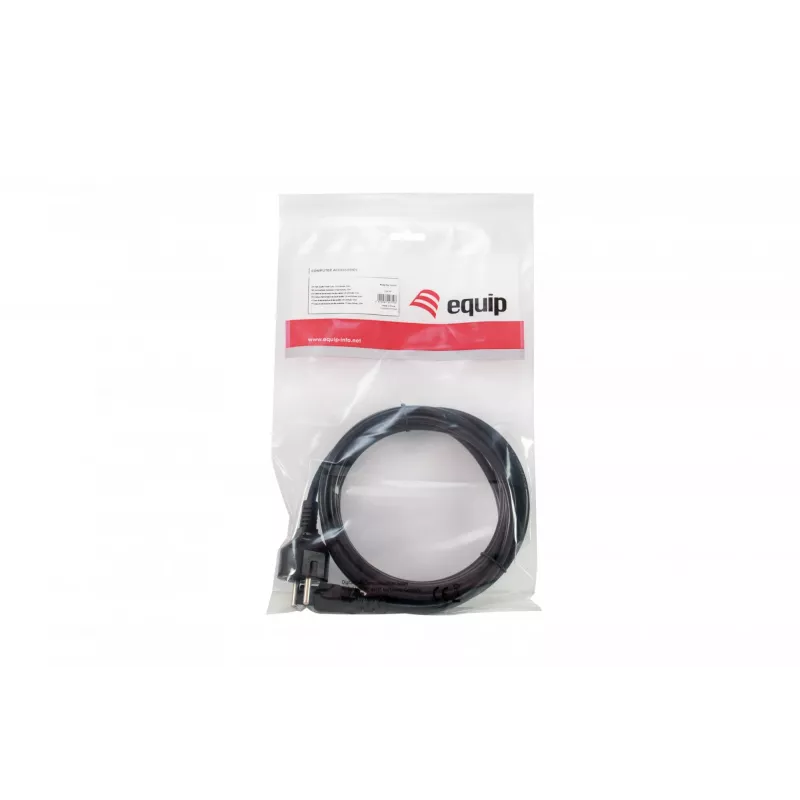 Cabo de alimentação de alta qualidade Equip, C5 para Schuko, 3,0m, 3 m, conector fêmea C5, CEE7/7, H05VV-F3G, 250 V, 2,5 A