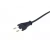 Cabo de alimentação de alta qualidade Equip, C7 para euro de 2 polos, 3,0 m, 3 m, 2 polos, conector fêmea C7, H03VVH2-F, 250 V, 2,5 A