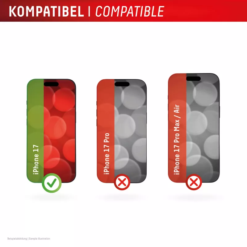 Proteção de ecrã Displex (10H) para Apple iPhone 17, resistente a riscos