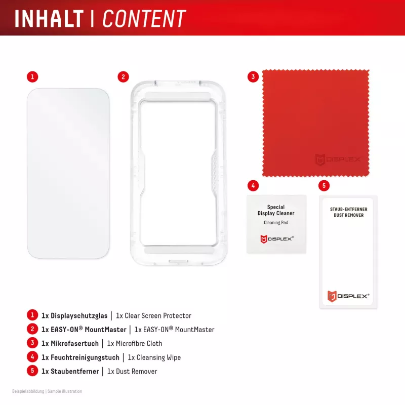Proteção de ecrã Displex (10H) para Apple iPhone 17, resistente a riscos