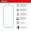 Proteção de ecrã e.v.i. Displex iPhone 17 Pro Premium com auxiliar de montagem – resistente a riscos, transparente/preto