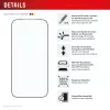 Película protetora de ecrã e.v.i. Displex Premium para iPhone 17 Pro Max com Mount Master (resistente a riscos e sujidade, transparente/preto)
