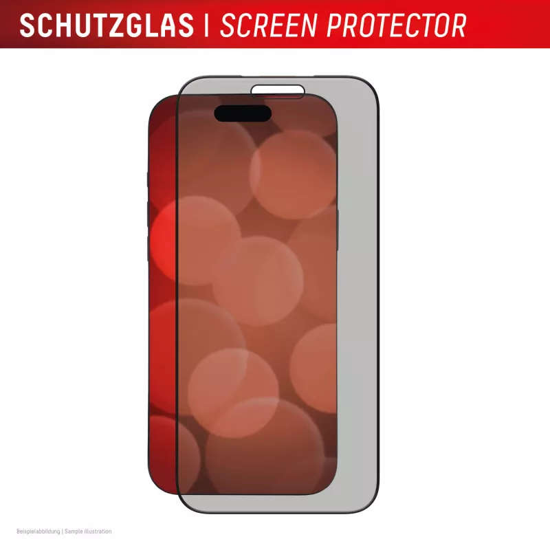 Vidro protetor de ecrã com filtro de privacidade em vidro temperado e.v.i. Displex (10H) para Apple iPhone 17 Pro Max, filtro de privacidade