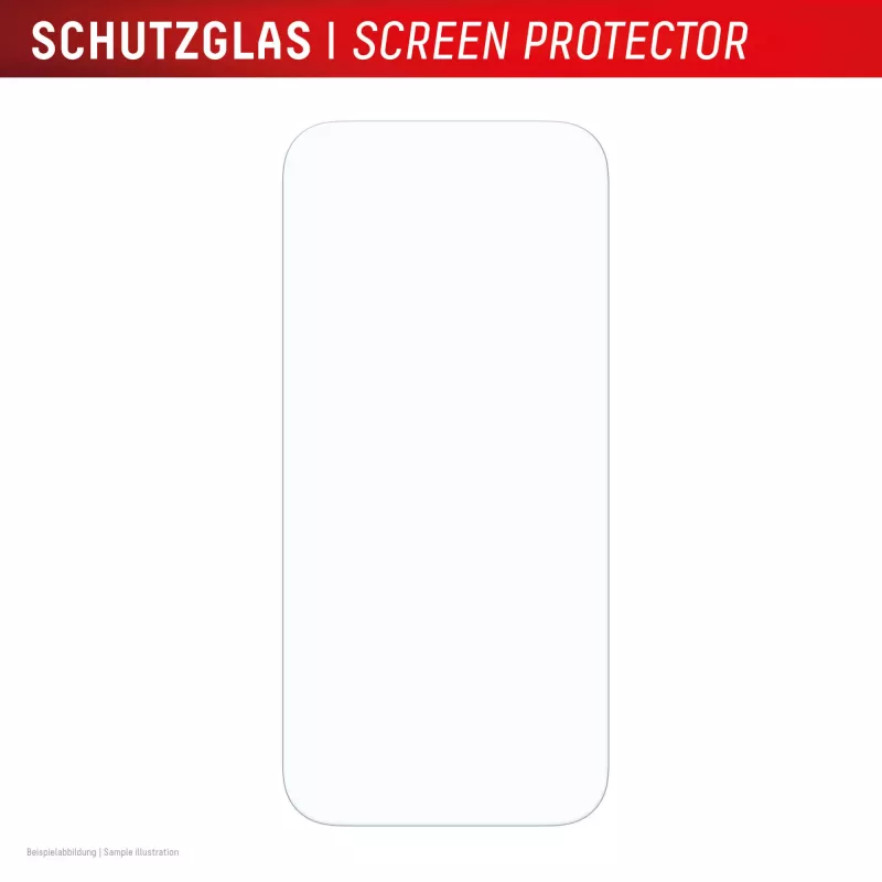Proteção de ecrã + capa e.v.i. para Apple iPhone 17 Pro – Vidro temperado, transparente, resistente a riscos e choques