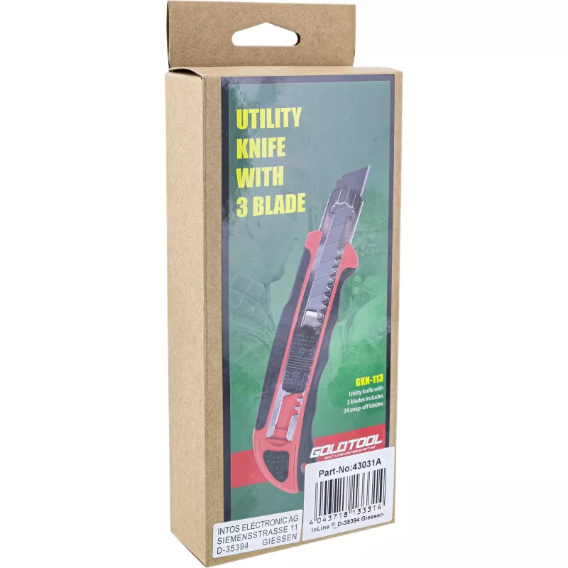 X-ato de precisão InLine com 3 lâminas de substituição de 18 mm