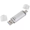 Pen drive USB Hama C-Laeta 64 GB USB Type-A / USB Type-C 3.2 Gen 1 (3.1 Gen 1) prateado