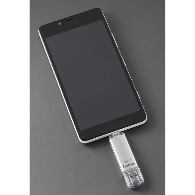 Pen drive USB Hama C-Laeta 64 GB USB Type-A / USB Type-C 3.2 Gen 1 (3.1 Gen 1) prateado