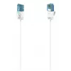 Cabo de rede fino flexível Hama branco 0,75 m Cat6a U/UTP (UTP)