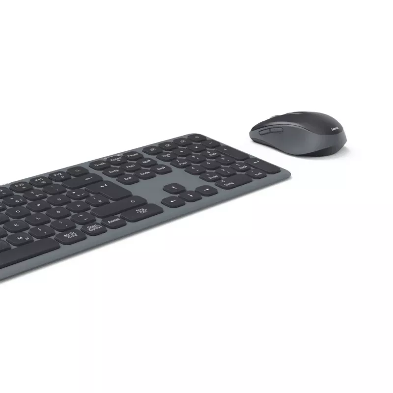 Hama WKM-550 teclado rato incluído Home/Office RF sem fios + Bluetooth QWERTZ alemão preto