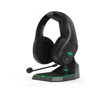 Headset Hama SoundZ 920 com fios e sem fios arco de cabeça gaming USB Type-C Bluetooth base de carregamento preto