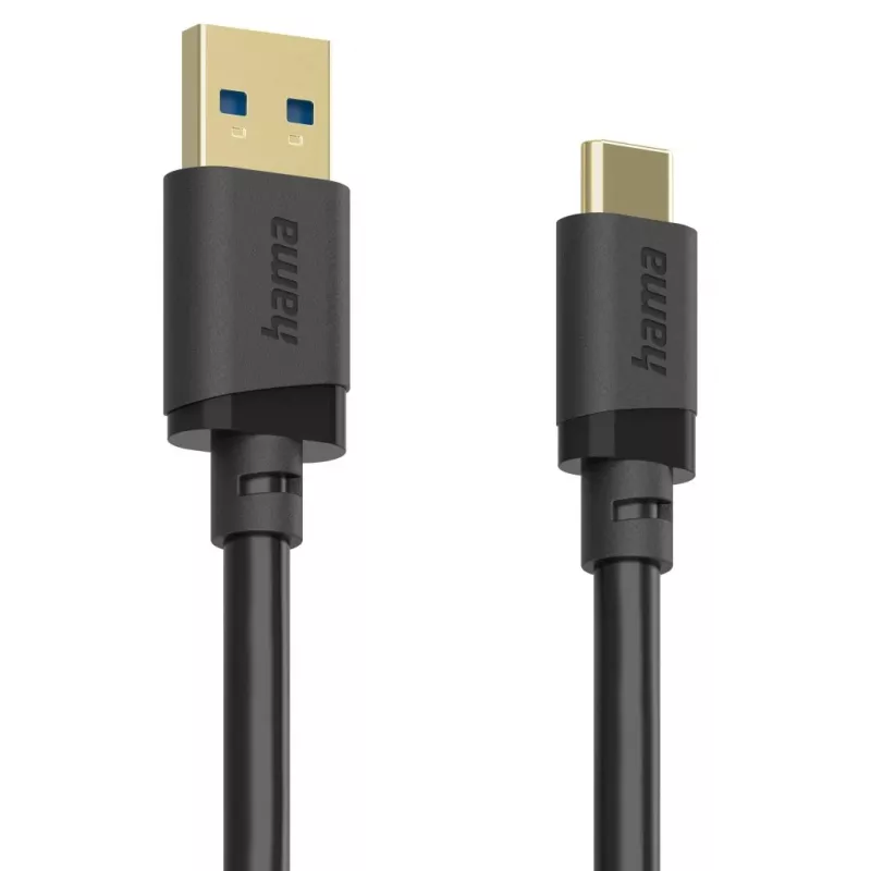 Cabo USB Hama 00202006 USB 3.2 Gen 1 (3.1 Gen 1) 1,5 m USB A USB C 5 Gbit/s preto